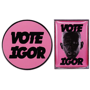 VOTE IGOR Lapel Pin