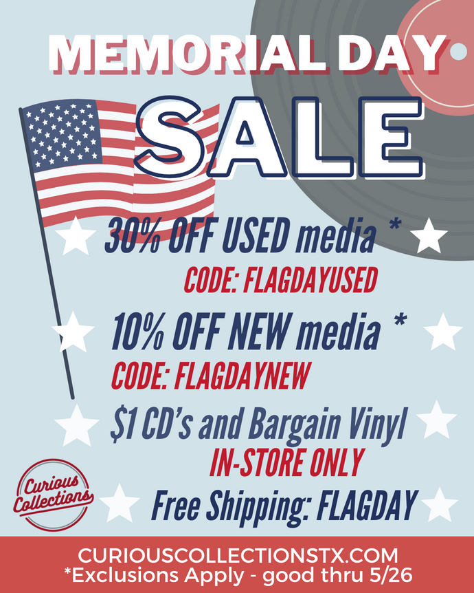 Memorial Day Weekend 2025 SALES at Curious Collections