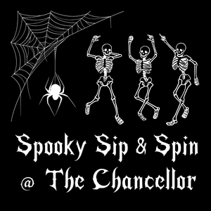 spooky sip and spin at the chancellor in the hilton college station
