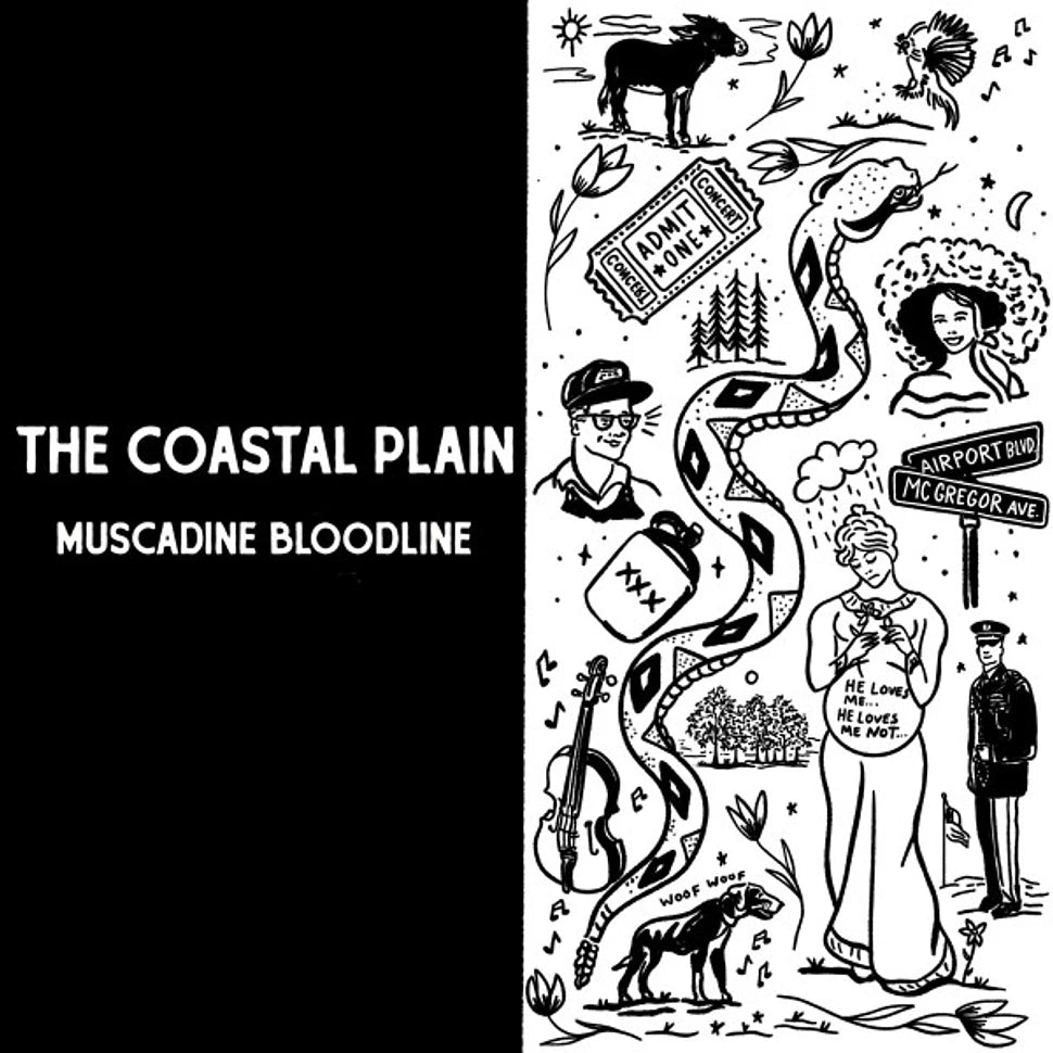 Muscadine Bloodline* The Coastal Plain [Autographed IEX Maroon Vinyl Record LP]