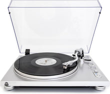 GPO PR 100 Turntable Bluetooth Built in Pre Amp Audio Technica Cartridge (33/45) - Silver