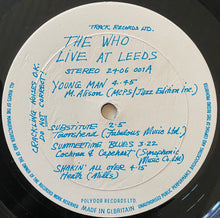 The Who : Live At Leeds (LP, Album, RE, RP, Red)