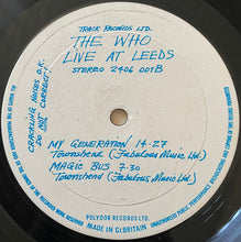 The Who : Live At Leeds (LP, Album, RE, RP, Red)