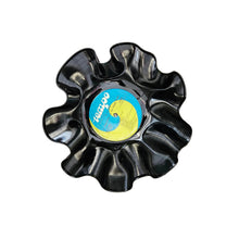 1 Black Repurposed Vinyl Record Bowl