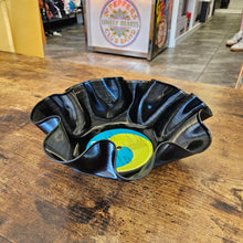 1 Black Repurposed Vinyl Record Bowl