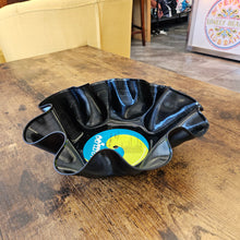1 Black Repurposed Vinyl Record Bowl