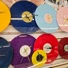 Repurposed Record Wall Clock made from Vinyl