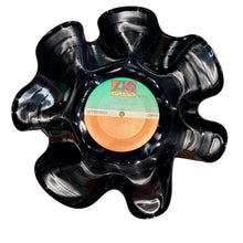 1 Black Repurposed Vinyl Record Bowl