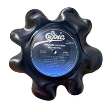 1 Black Repurposed Vinyl Record Bowl