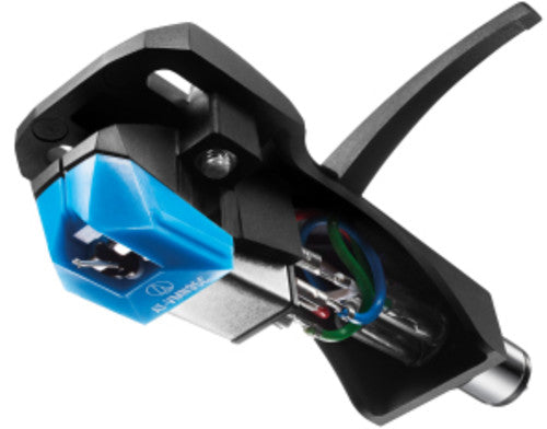 Audio Technica AT-VM95C/H Headshell/Dual Moving Magnet Cartridge Kit (Black/Blue)