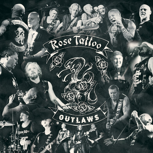 the album cover for Rose Tattoo - Outlaws