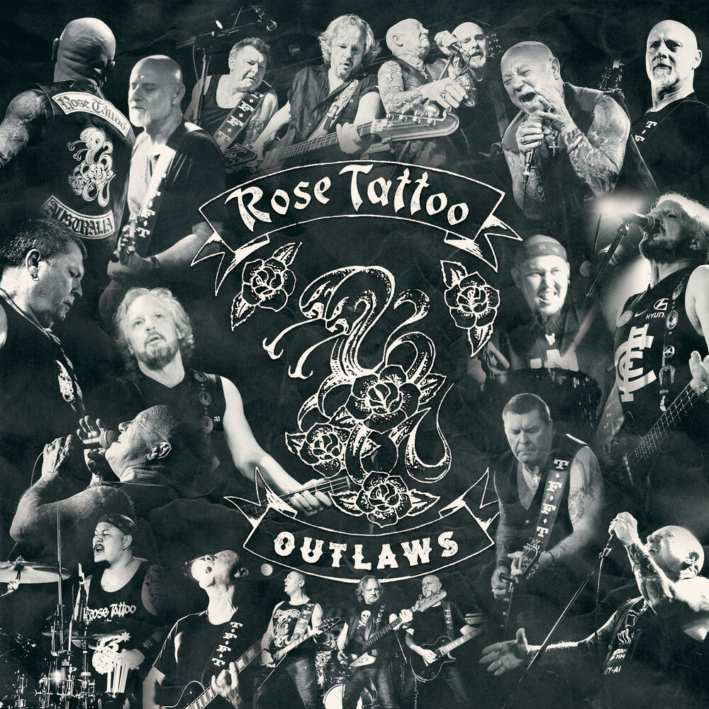 the album cover for Rose Tattoo - Outlaws