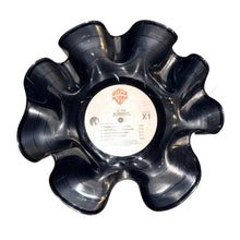 1 Black Repurposed Vinyl Record Bowl