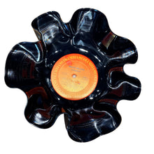 1 Black Repurposed Vinyl Record Bowl