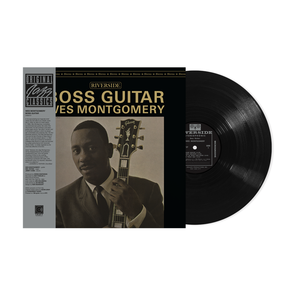 the album cover for Wes Montgomery - Boss Guitar (Original Jazz Classics Series)  -  [180g LP]