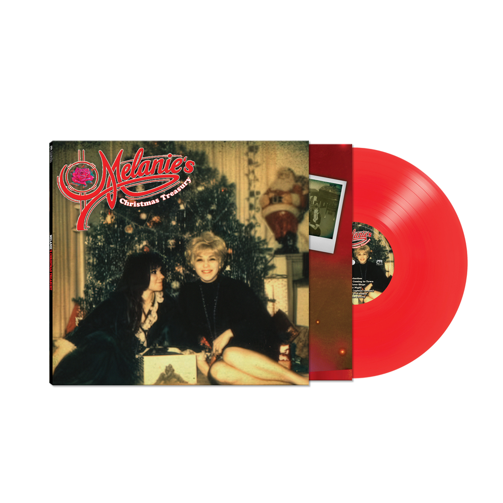 the album cover for Melanie - Melanie's Christmas Treasury [Red LP]