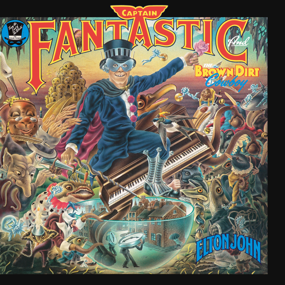 Elton John * Captain Fantastic and the Brown Dirt Cowboy (50th Anniversary Edition) - [180g Tri-Color Sp. Effect 2 LP]