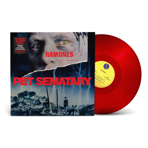 the album cover for Ramones - Pet Sematary (Rktbr25) [Colored Vinyl] (Red) (Bme)
