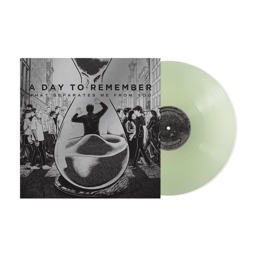 the album cover for A Day To Remember - What Separates Me From You (15th Anniversary) -  [Transparent Sea Glass vinyl]