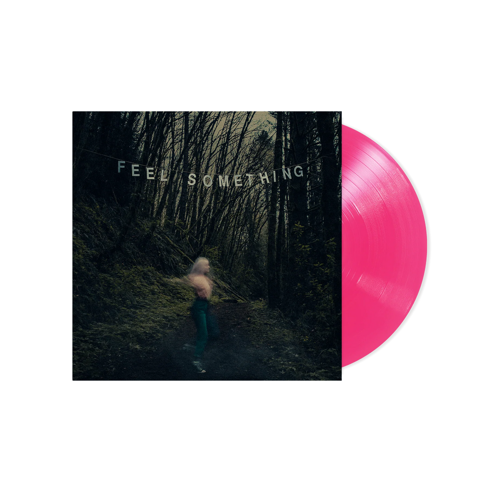 the album cover for Movements - Feel Something [Neon Coral Vinyl]