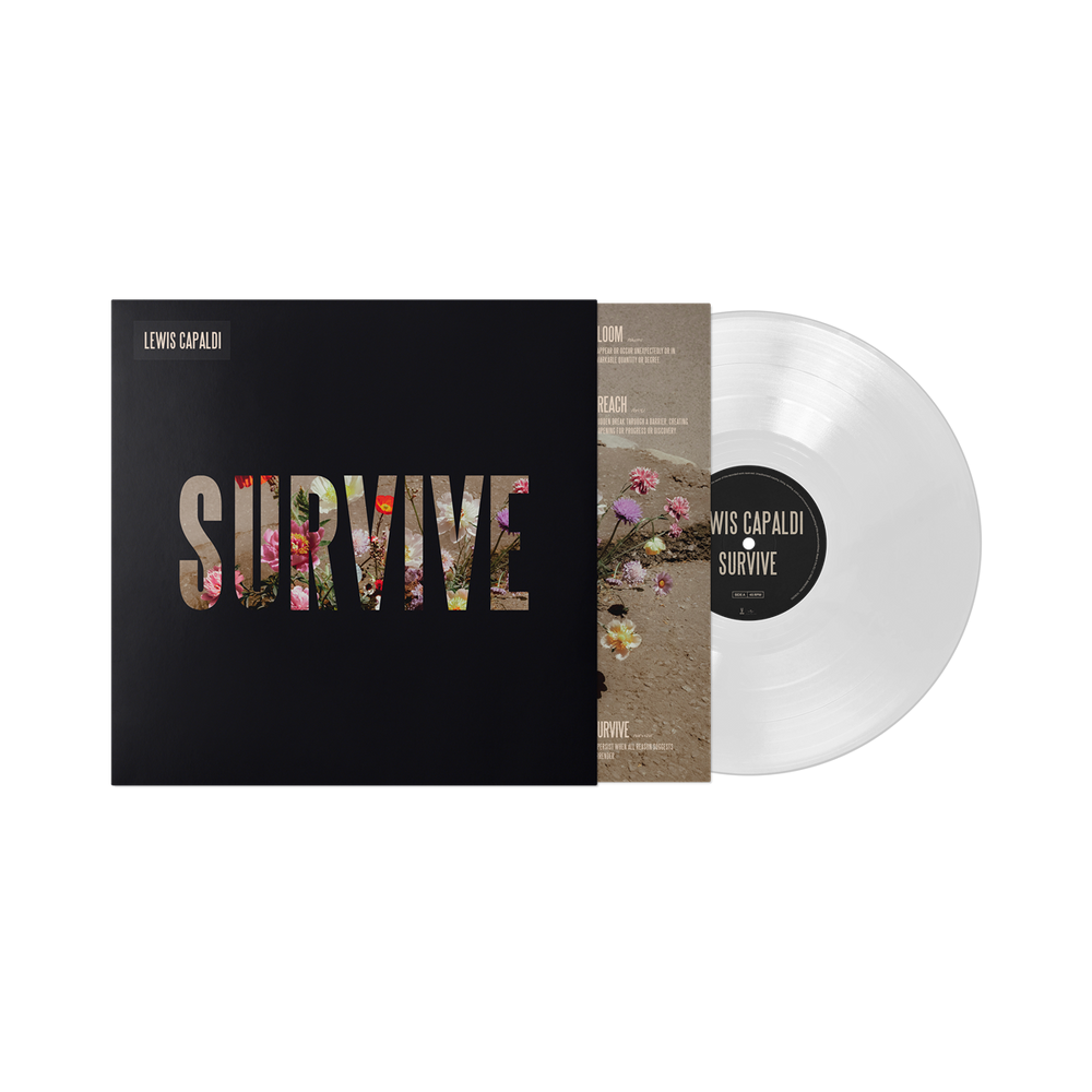 the album cover for Lewis Capaldi - Survive [Clear 12
