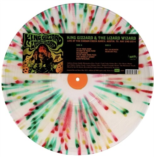 King Gizzard and the Lizard Wizard * Live At The Carson Creek Ranch Austin TX May 2nd 2014 [New Colored Vinyl Record LP]