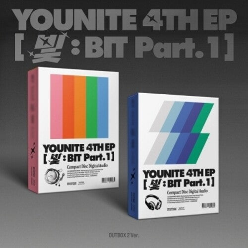 Younite 4th Ep [Light : Bit Part.1] - Outbox, Photo Book, CD-R, CD-R Envelope, Lyric Post Card, Photo Card, Sticker, M/ V Sketch Photo Card [Import]