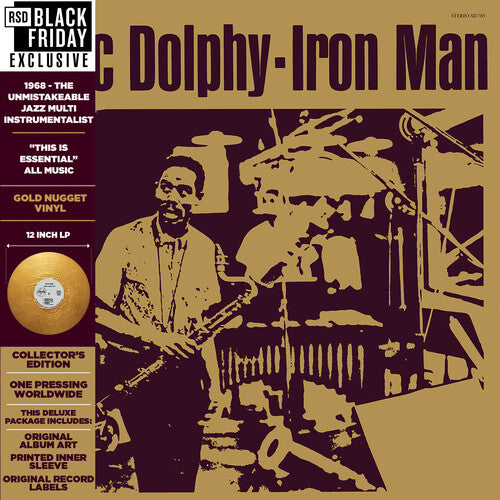 Eric Dolphy * Iron Man [IE, Ltd. Gold Colored Vinyl Record RSD Black Friday]