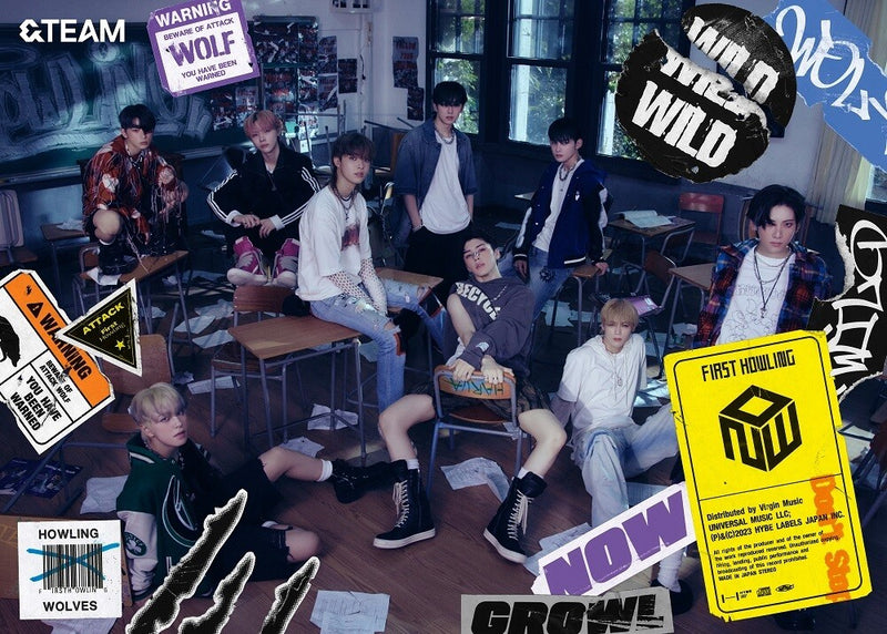 &TEAM First Howling:NOW ウィジュ EJ サノク 事前収録 &TEAM * First Howling : NOW [Limited Edition A] [CD+Book