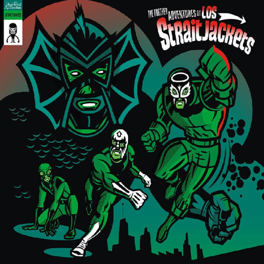 the album cover for Los Straitjackets - Further Adventures Of Los Straitjackets [Colored Vinyl]