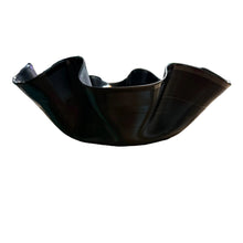 1 Black Repurposed Vinyl Record Bowl