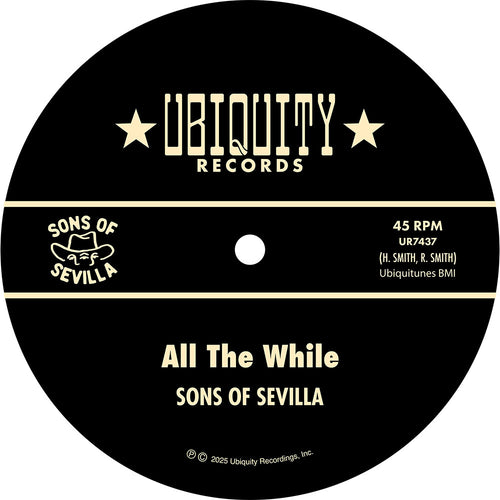 the album cover for Sons of Sevilla - All The While 