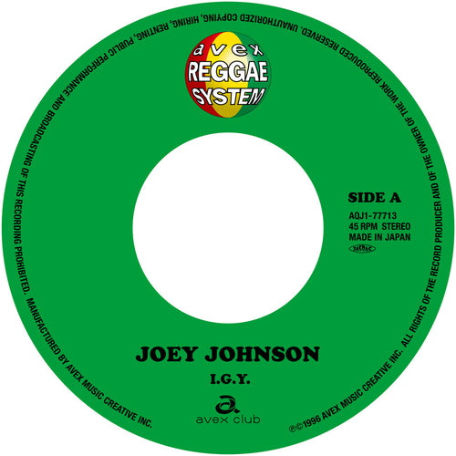 Joey Johnson * I.G.Y. / Right Here Waiting [New LP]
