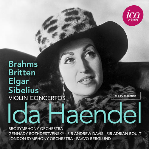 Pre-Order: Ida Haendel * Britten Brahms Elgar & Sibelius: Vn Cons [New CD]