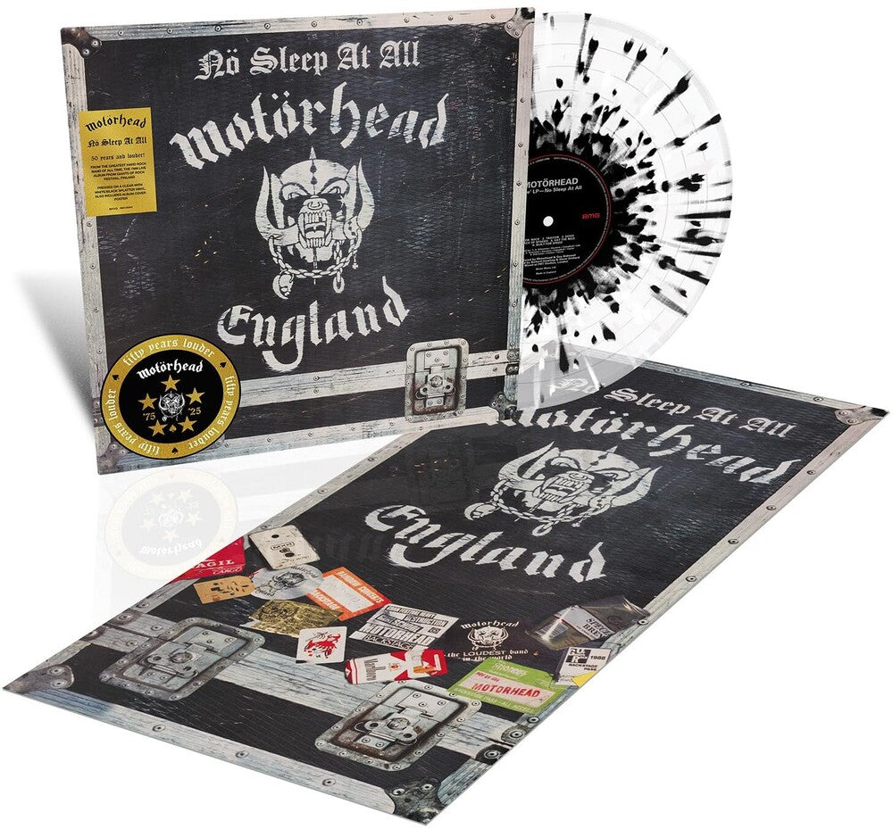 Motörhead * No Sleep At All (Blk) [Clear Vinyl] (Wht) (Aniv) (Spla)