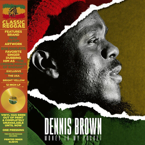 Dennis Brown * Money In My Pocket [Colored Vinyl] [Deluxe] [Limited Edition] (Ylw) [Remastered]