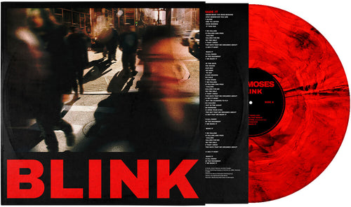 the album cover for Bob Moses - BLINK	 [Red with Black Marble Vinyl	]