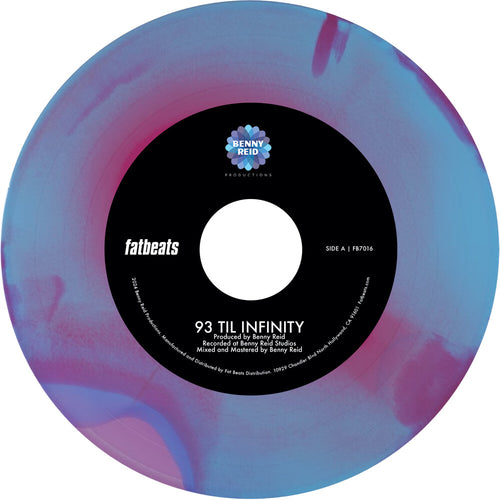 Benny Reid * 93 'Til Infinity b/w Day One -  [hot pink, baby blue, and violet tri-color swirl vinyl]