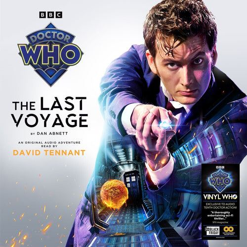 the album cover for Doctor Who - Last Voyage - Limited Edition Yellow Vinyl [RSD Black Friday 2025]