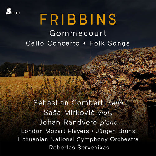 Pre-Order: Sebastian Comberti * Fribbins: Vc Con: Gommecourt: Folk Songs [New CD]