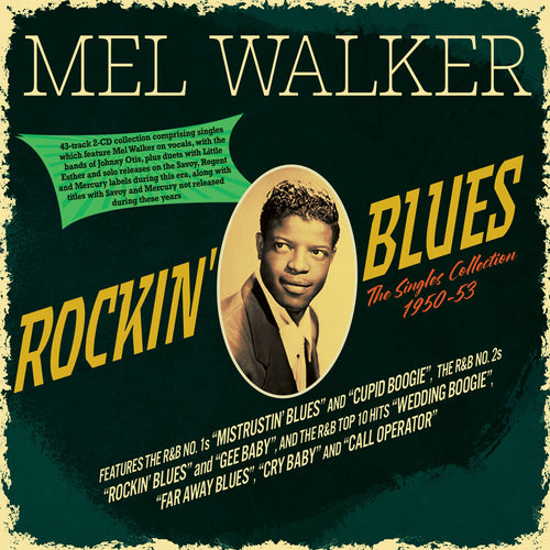 the album cover for Mel Walker - Rockin' Blues: The Singles Collection 1950-53