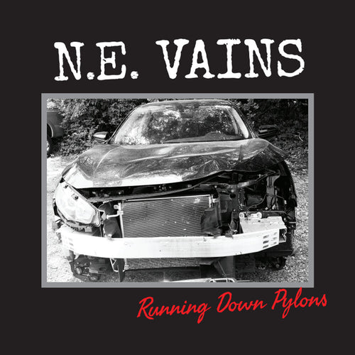 the album cover for Ne Vains - Running Down Pylons
