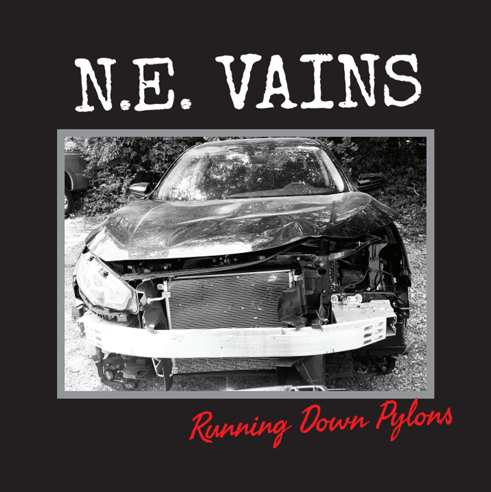 the album cover for Ne Vains - Running Down Pylons
