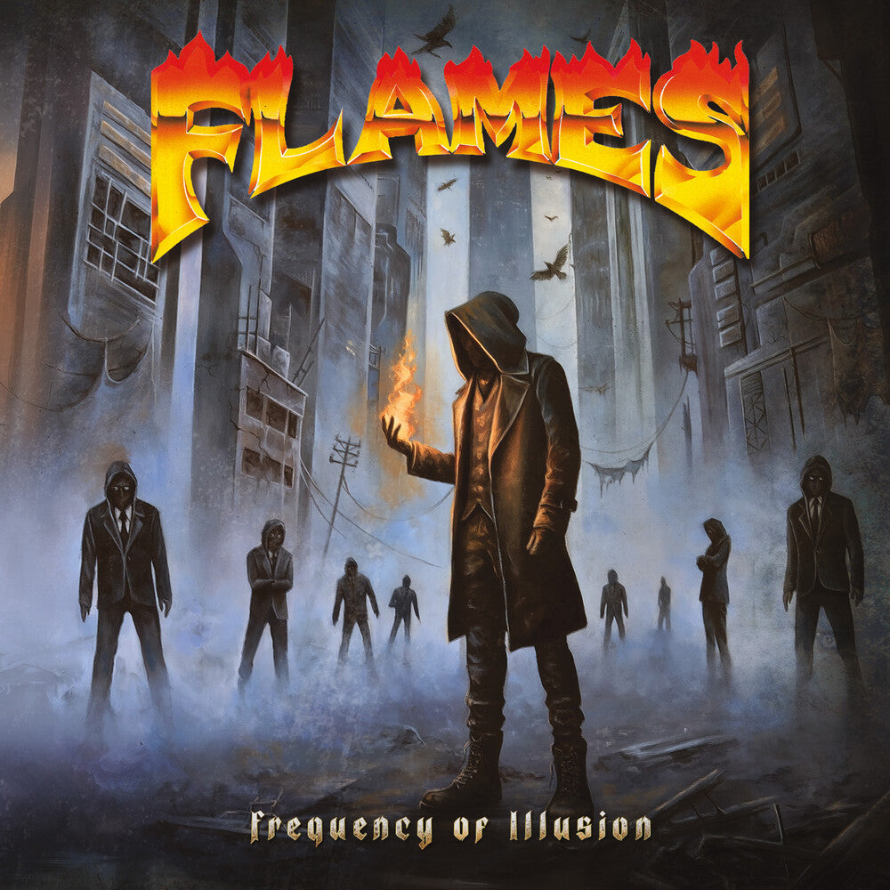 the album cover for Flames - Frequency Of Illusion