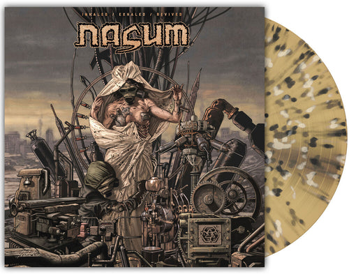 the album cover for Nasum - Inhaled/Exhaled/Revived [Translucent Gold with Splatter LP]