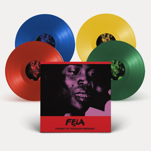 the album cover for Fela Kuti - Best Of The Black President [Deluxe 4xLP]