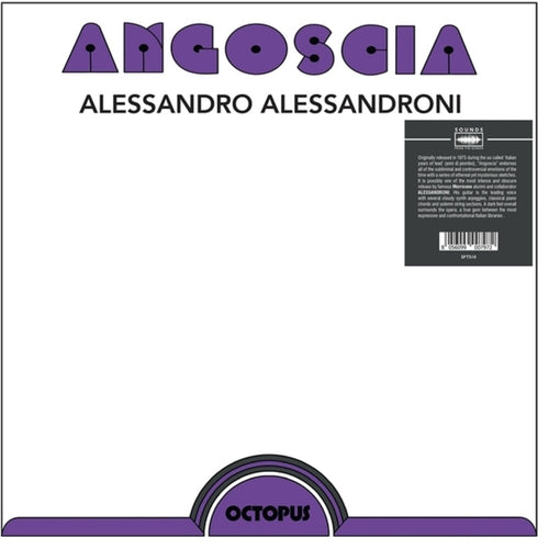 the album cover for Alessandro Alessandroni - Angoscia