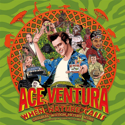 the album cover for Robert Folk  (Colv) (Grn) - Ace Ventura: When Nature Calls - O.S.T. [Colored Vinyl]