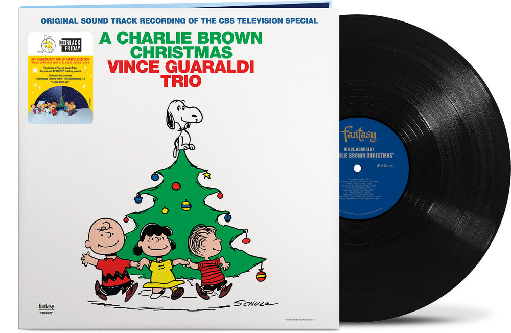 the album cover for Vince Guaraldi - A Charlie Brown Christmas (60th Anniversary) [RSD Black Friday 2025]