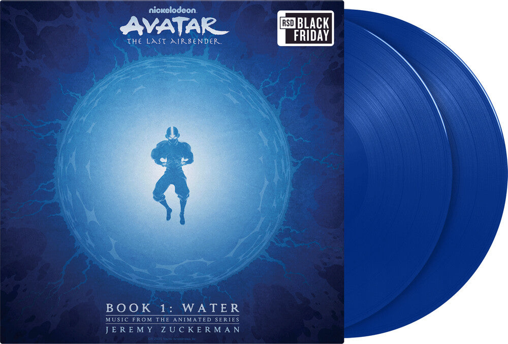 the album cover for Jeremy Zuckerman - Avatar: The Last Airbender - Book 1: Water (Music From The Animated   Series) (Original Soundtrack) [RSD Black Friday 2025]